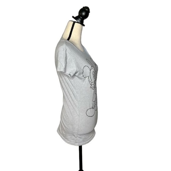 Disney Parks Grey Mickey Mouse Minnie Mouse T-Shirt Women's Size Small S - Picture 2 of 6